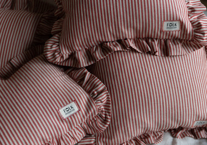 Linen Pillowcase Cover with Ruffles